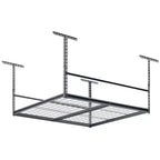Muscle Rack 47"Wx47"Dx28"H Overhead Garage Storage Ceiling Rack Silver