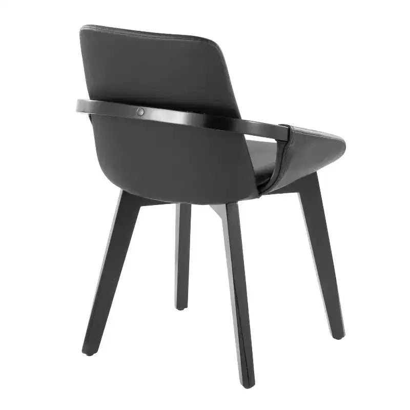 Sedia Cosmo bambù nero/PU nero