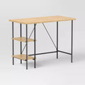 Wood and Metal Desk with Shelves Natural - Room Essentials™