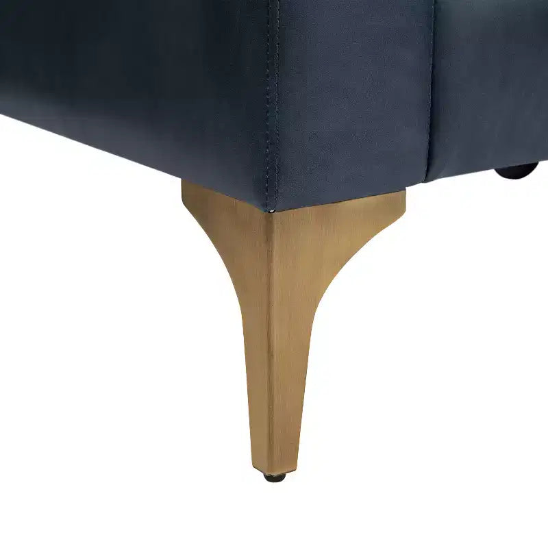 Sedia Fuller in similpelle vegana blu navy