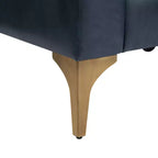 Sedia Fuller in similpelle vegana blu navy