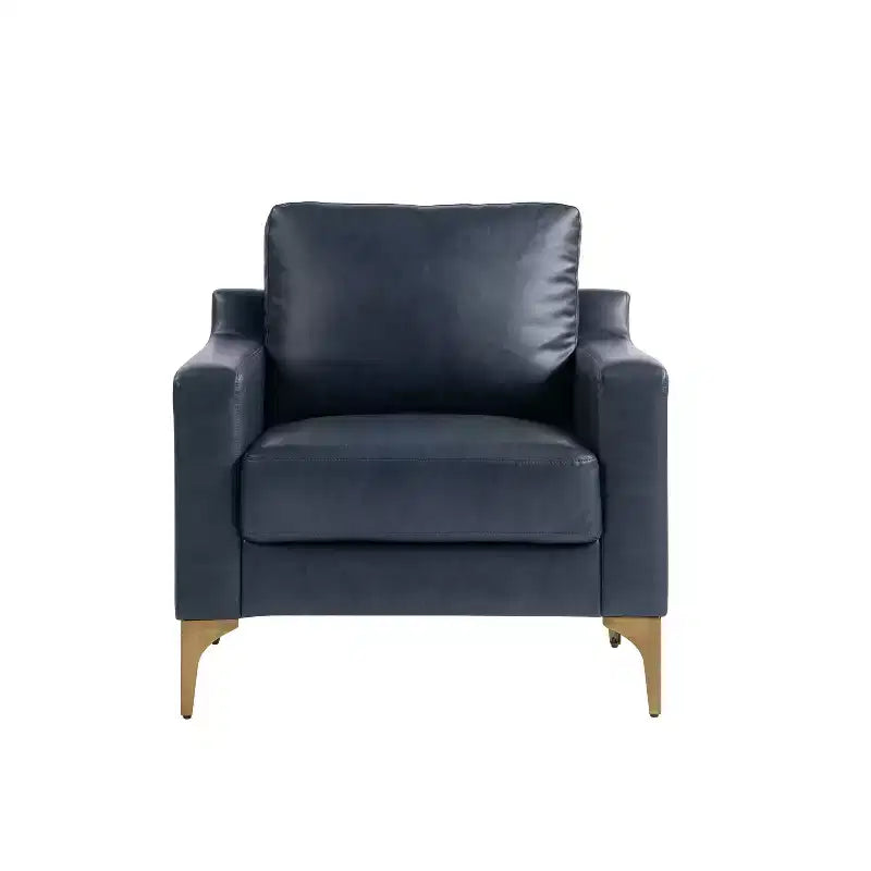 Sedia Fuller in similpelle vegana blu navy