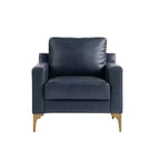 Sedia Fuller in similpelle vegana blu navy