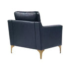 Sedia Fuller in similpelle vegana blu navy