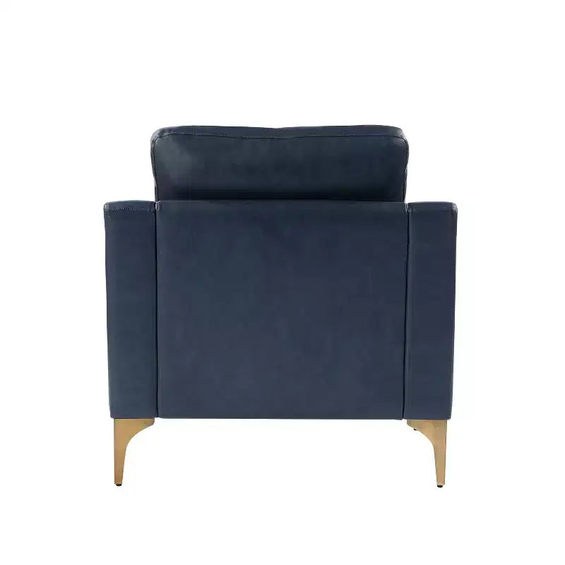 Sedia Fuller in similpelle vegana blu navy