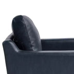 Sedia Fuller in similpelle vegana blu navy