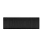Nexera Trelisse TV Stand for TVs up to 60" Black: Modern Media Console with Doors, Wood Composite