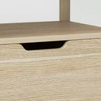 Libreria bassa Scandi 32" con cassetti portaoggetti Natural ™