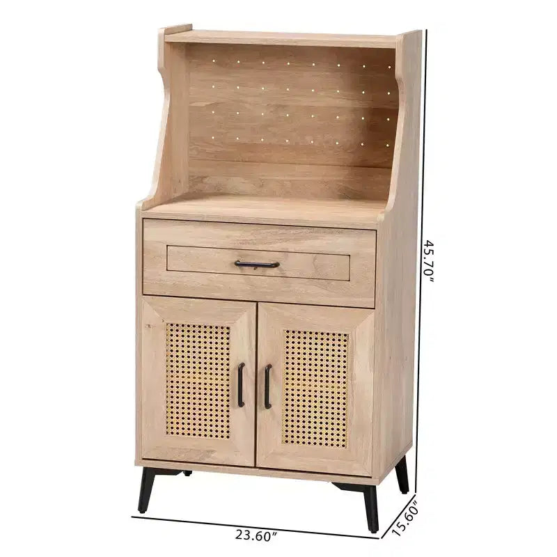 Mobile da cucina Pavone in legno rovere marrone/nero