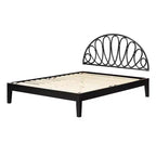 Letto e testiera Queen Hoya Neri 82,5" H