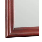 Specchio da comò classico con cornice in legno, 38" x 38"