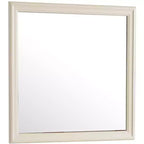 Specchio da comò classico con cornice in legno, 38" x 38"