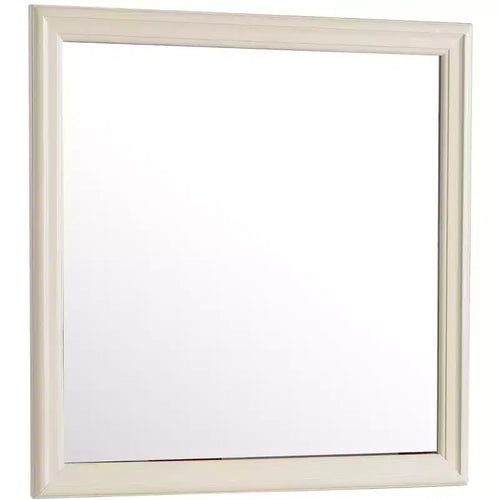 Specchio da comò classico con cornice in legno, 38" x 38"
