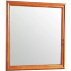Specchio da comò classico con cornice in legno, 38" x 38"