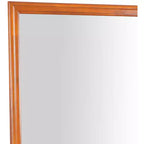 Specchio da comò classico con cornice in legno, 38" x 38"