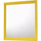 Specchio da comò classico con cornice in legno, 38" x 38"