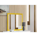 Specchio da comò classico con cornice in legno, 38" x 38"