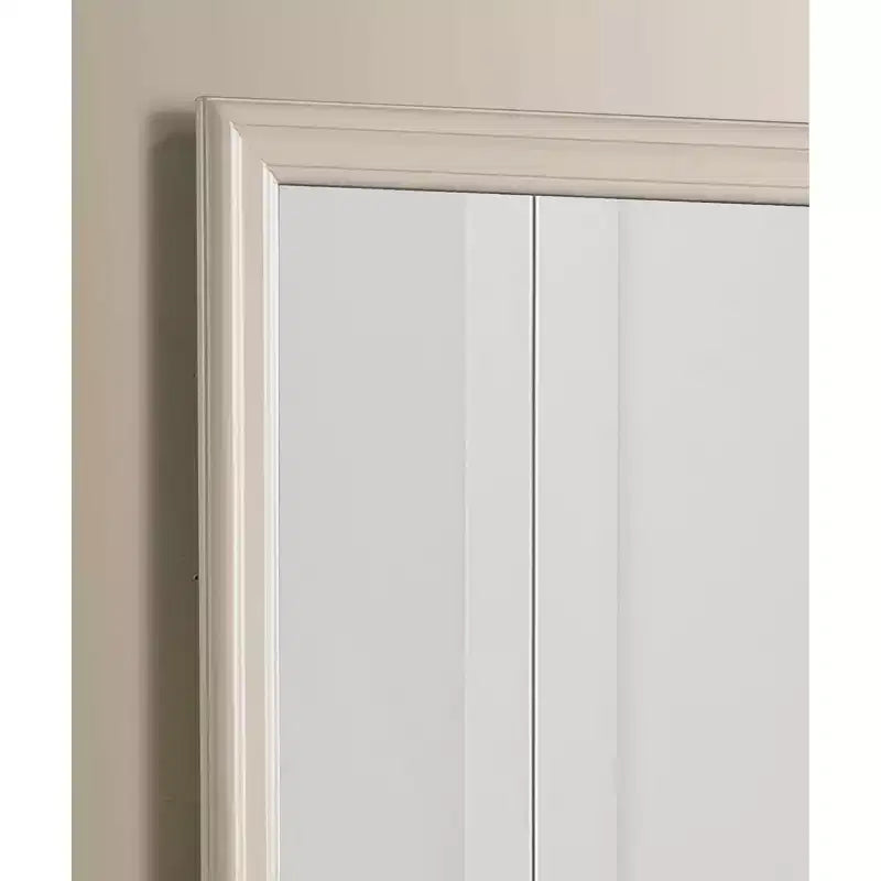Specchio da comò classico con cornice in legno, 38" x 38"