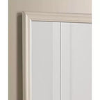 Specchio da comò classico con cornice in legno, 38" x 38"