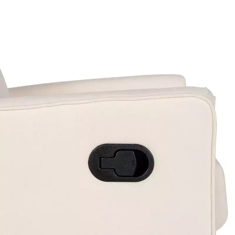 Poltrona Reclinabile Girevole a 360 Gradi Manuale Cash, Perfetta per Soggiorno, Camera da Letto o Cameretta