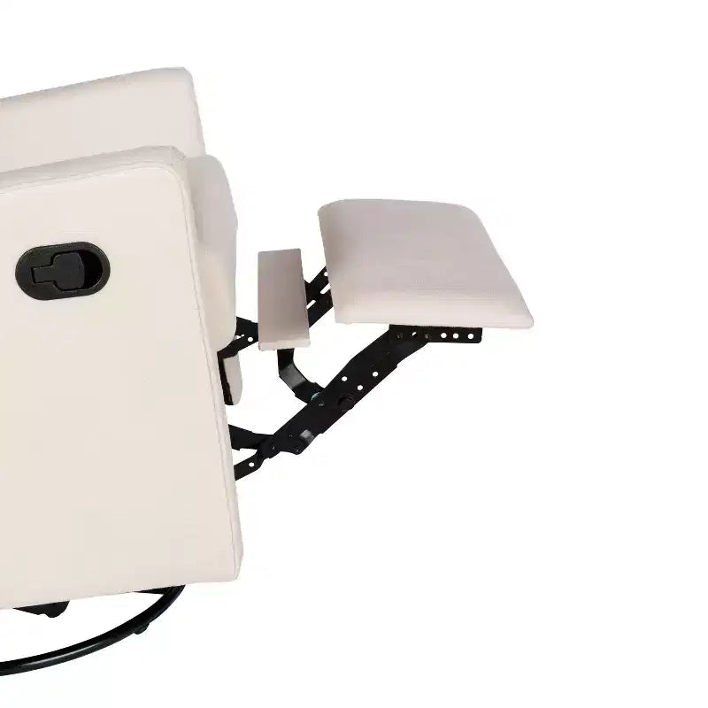 Poltrona Reclinabile Girevole a 360 Gradi Manuale Cash, Perfetta per Soggiorno, Camera da Letto o Cameretta