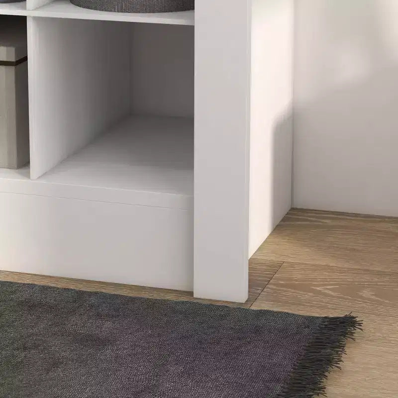 Scarpiera Stretta da 71" per Ingresso, Scarpiera Verticale Contenitore con 3 Altezze di Scomparti Aperti per 36 Paia di Scarpe, per Corridoio, Bianca