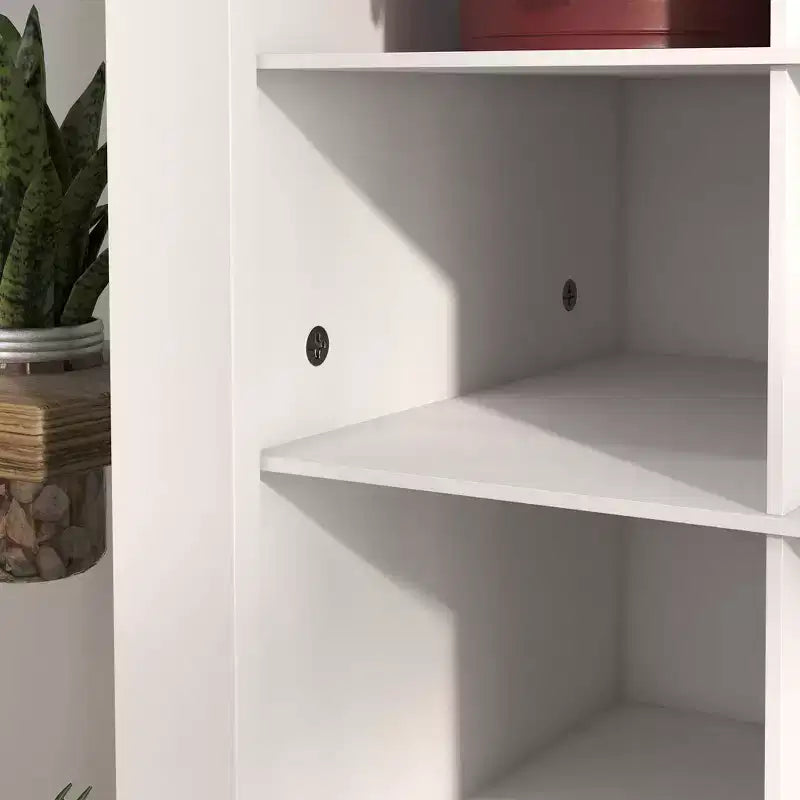 Scarpiera Stretta da 71" per Ingresso, Scarpiera Verticale Contenitore con 3 Altezze di Scomparti Aperti per 36 Paia di Scarpe, per Corridoio, Bianca