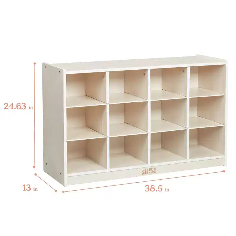 Mobile con 12 Scomparti a Vaschetta, 3x4, Arredo per Aula