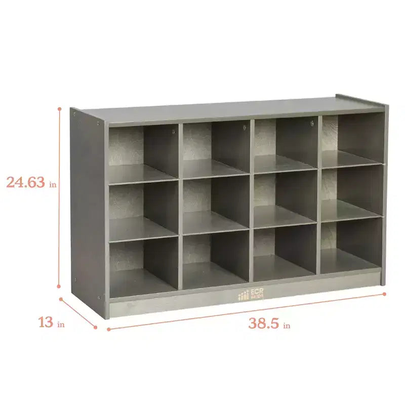 Mobile con 12 Scomparti a Vaschetta, 3x4, Arredo per Aula