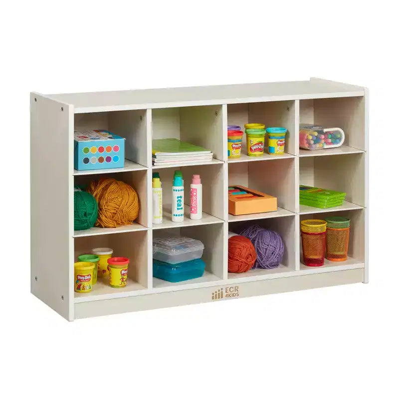 Mobile con 12 Scomparti a Vaschetta, 3x4, Arredo per Aula