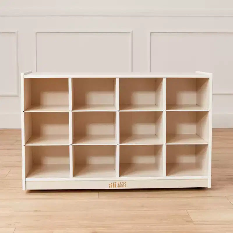 Mobile con 12 Scomparti a Vaschetta, 3x4, Arredo per Aula