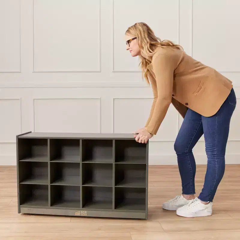 Mobile con 12 Scomparti a Vaschetta, 3x4, Arredo per Aula
