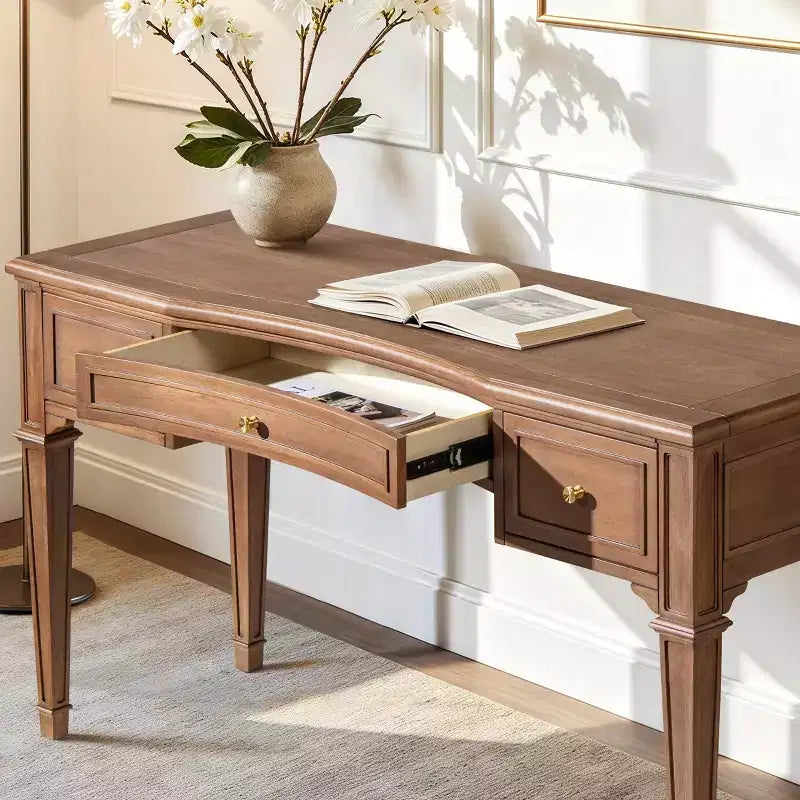 Scrivania direzionale in legno Dauphin 55 con 3 cassetti