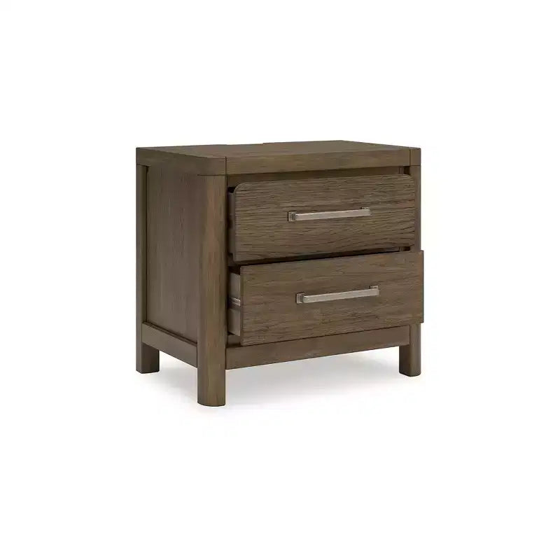 Comodino a 2 cassetti Cabalynn marrone chiaro