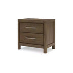 Comodino a 2 cassetti Cabalynn marrone chiaro