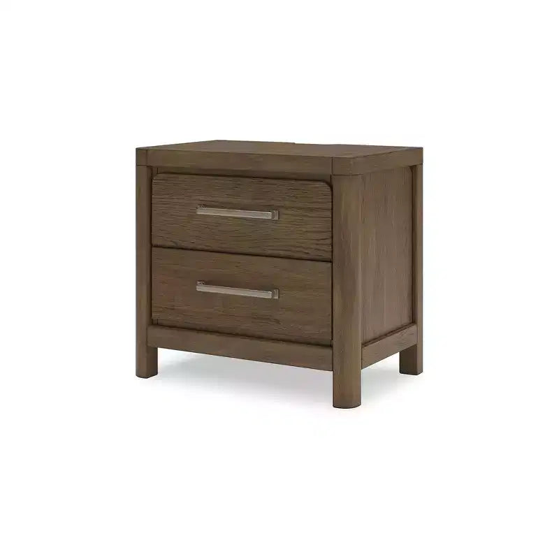 Comodino a 2 cassetti Cabalynn marrone chiaro