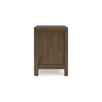 Comodino a 2 cassetti Cabalynn marrone chiaro