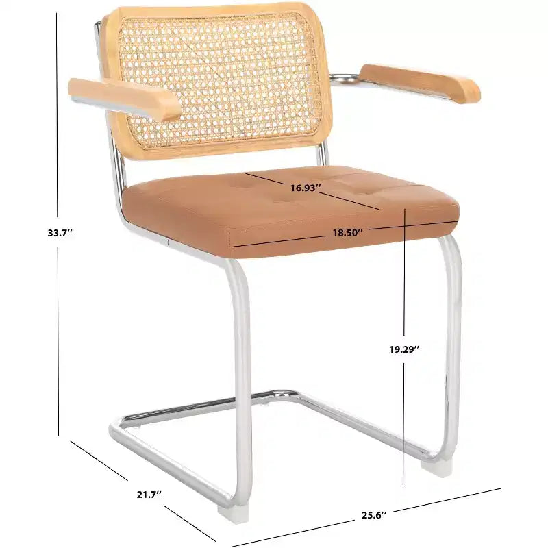 Sedia da pranzo Coralia DCH1102 Cognac/Naturale