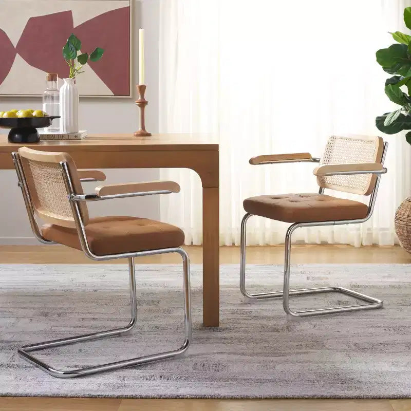 Sedia da pranzo Coralia DCH1102 Cognac/Naturale