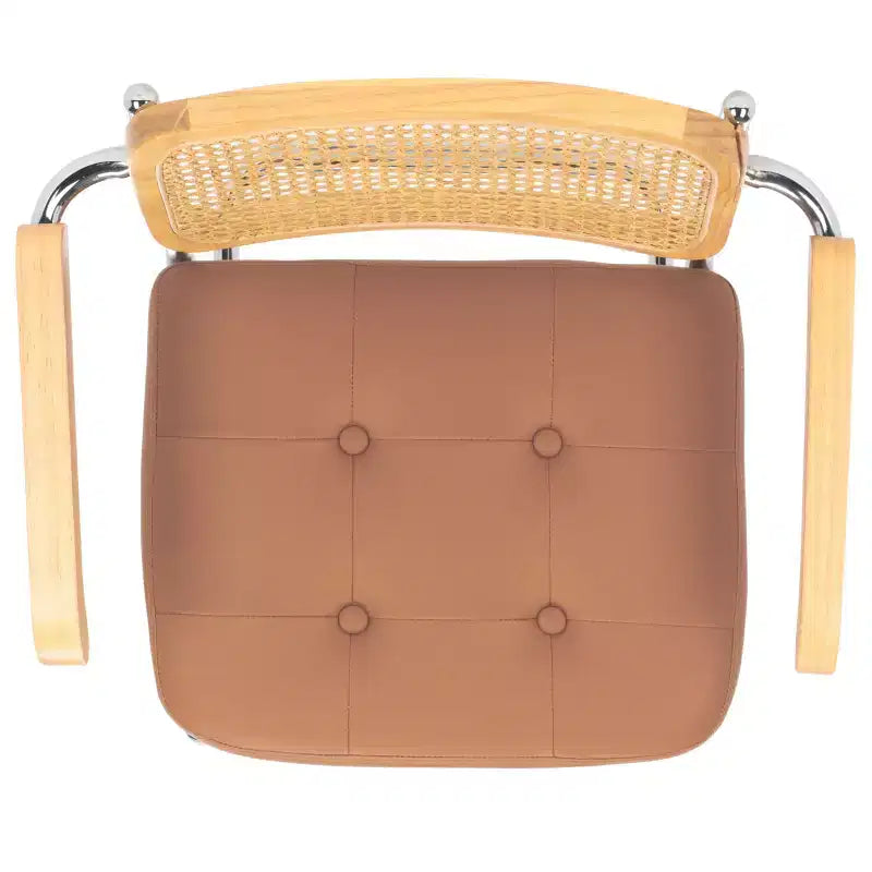 Sedia da pranzo Coralia DCH1102 Cognac/Naturale