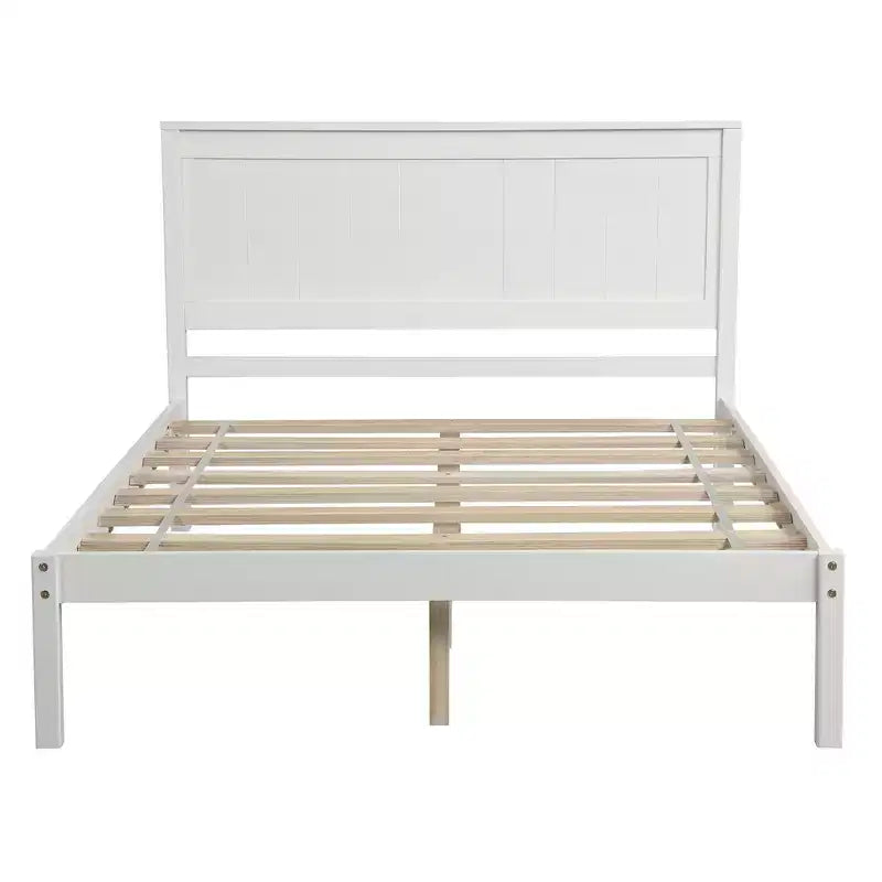 Struttura letto in legno Queen/Full/Twin con testiera 4W