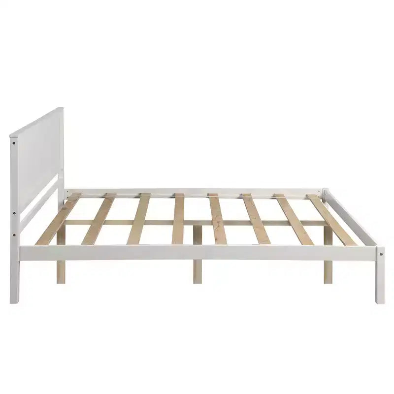 Struttura letto in legno Queen/Full/Twin con testiera 4W
