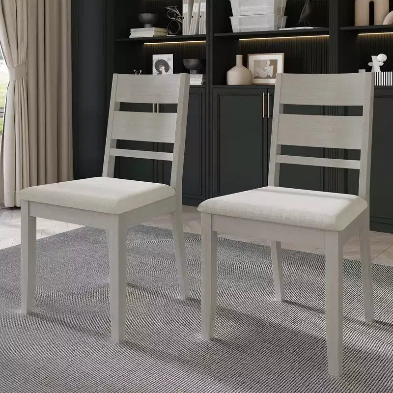 Sedia da pranzo in legno con rivestimento grigio caldo ( )