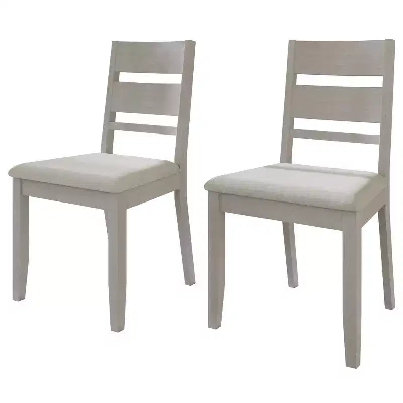 Sedia da pranzo in legno con rivestimento grigio caldo ( )