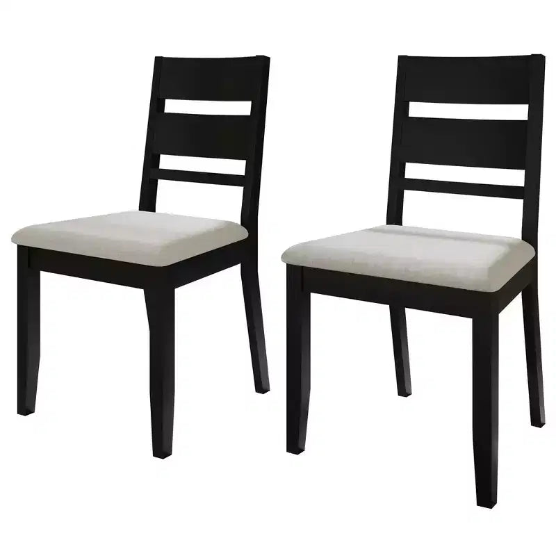 Sedia da pranzo in legno con rivestimento grigio caldo ( )