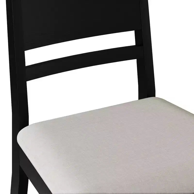 Sedia da pranzo in legno con rivestimento grigio caldo ( )