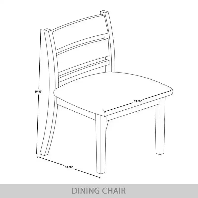 Sedia da pranzo in legno con rivestimento grigio caldo ( )
