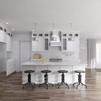 Mobile da cucina pensile cieco, stile shaker bianco, facile da montare, fai da te