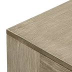 Tavolino da caffè moderno rettangolare da 40" con ripiano, tavolo in legno massello con contenitore