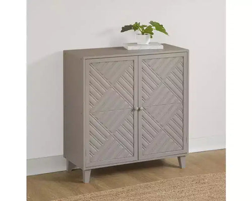 Mobiletto a 2 ante con motivo Chevron